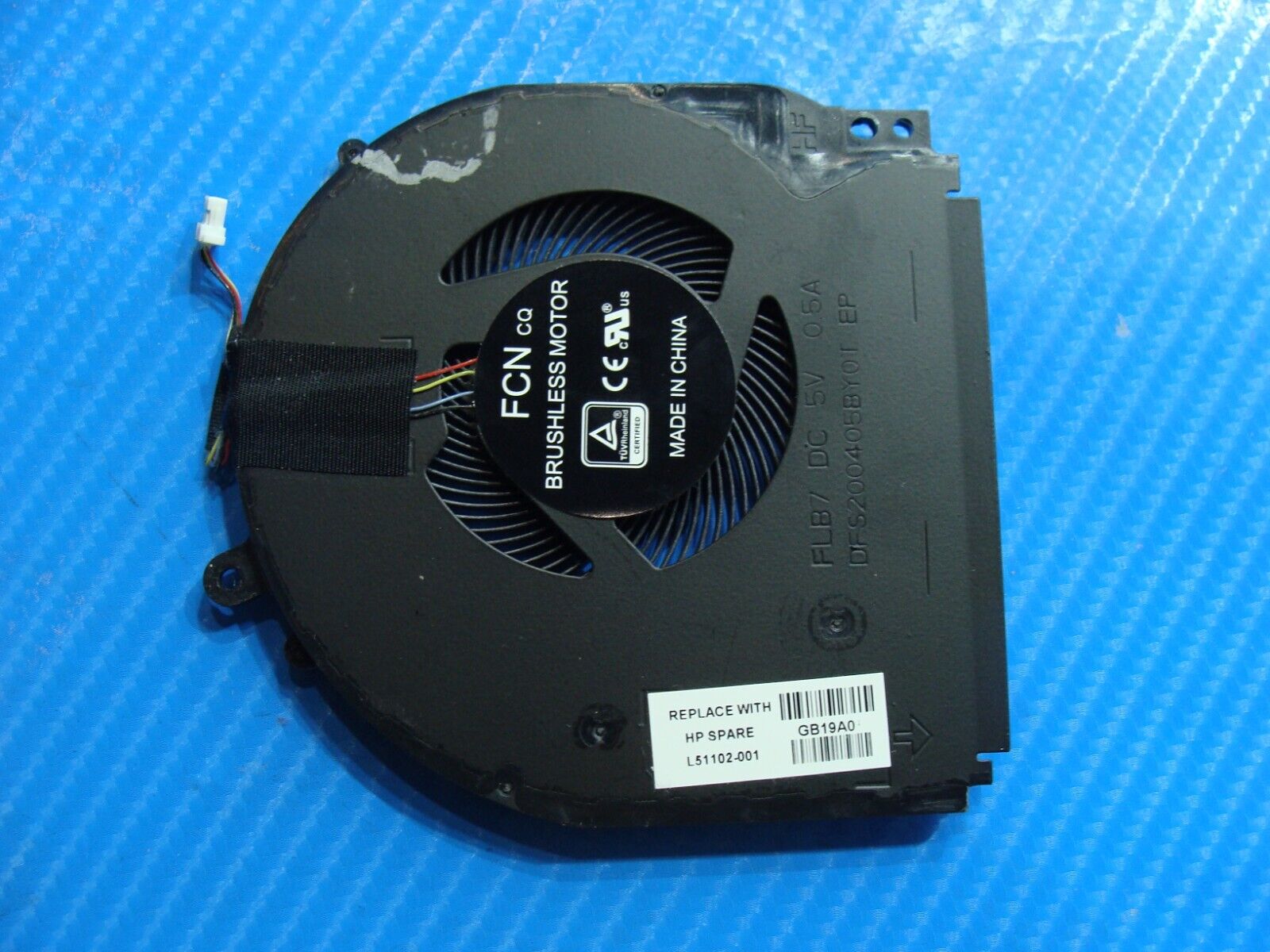 HP Pavilion x360 14m-dh1003dx 14" CPU Cooling Fan L51102-001