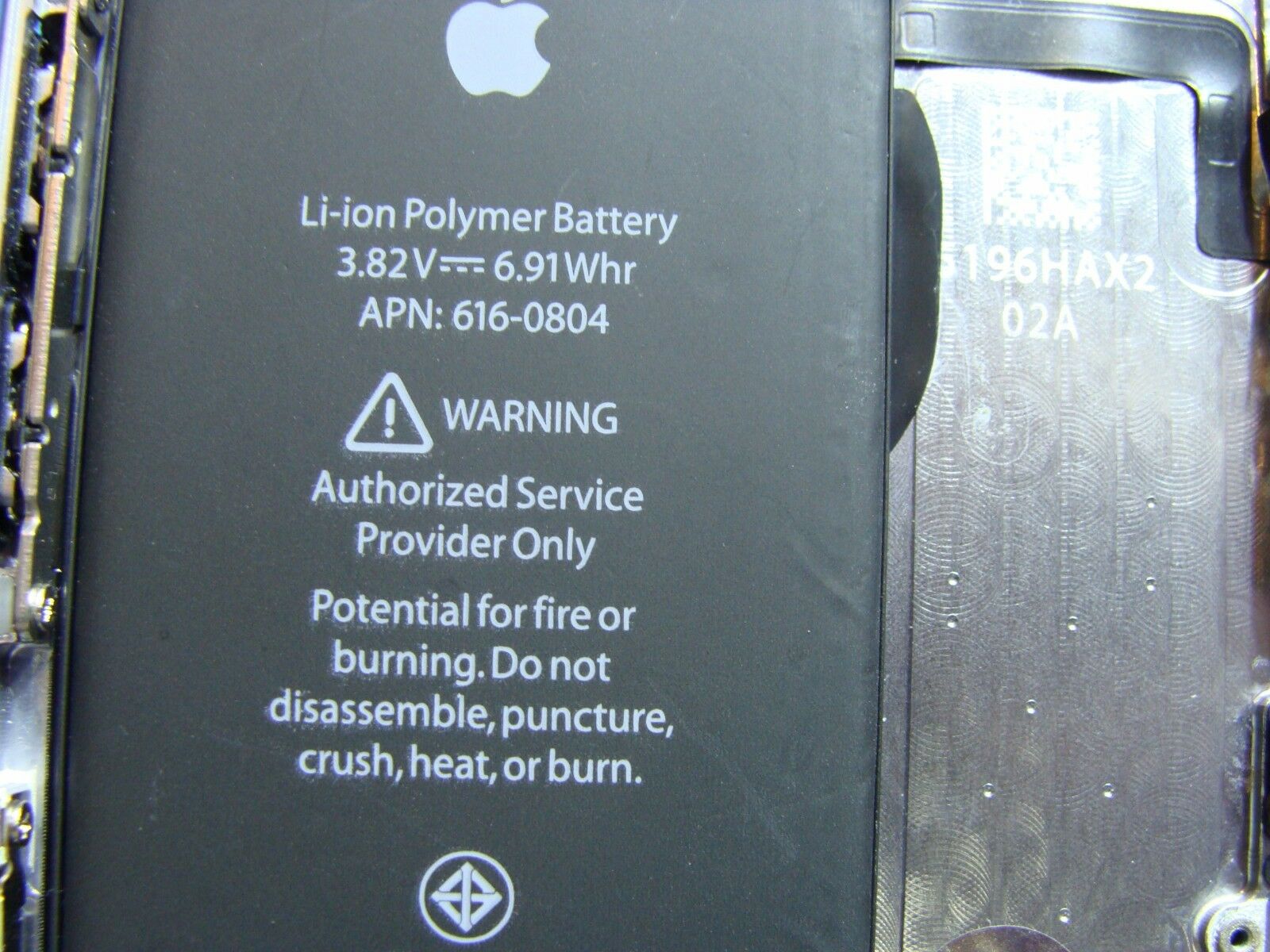 iPhone 6 A1549 4.7" 16GB Verizon MG5X2LL Genuine Back Cover w/ Battery Apple iPhone