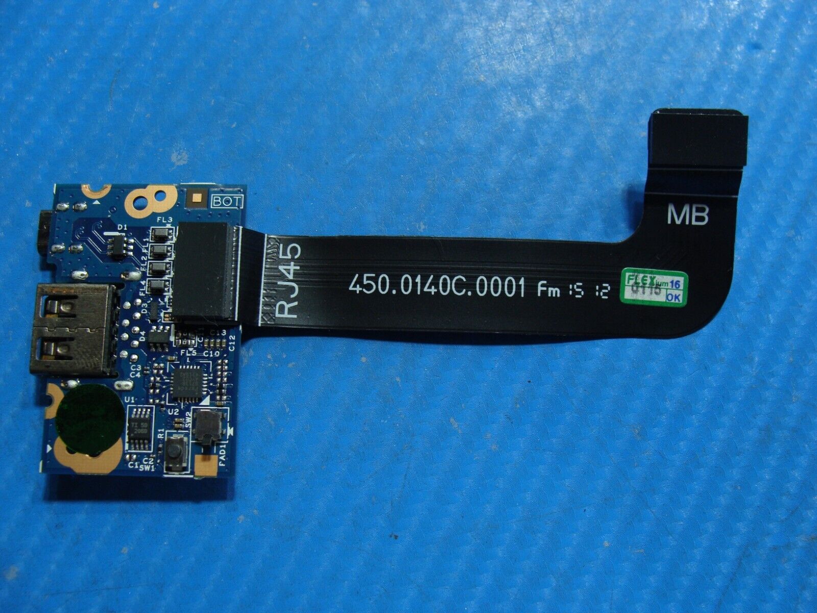 Lenovo ThinkPad 14" X1 Carbon 3rd Gen OEM USB Port Board w/Cable 455.01403.0001