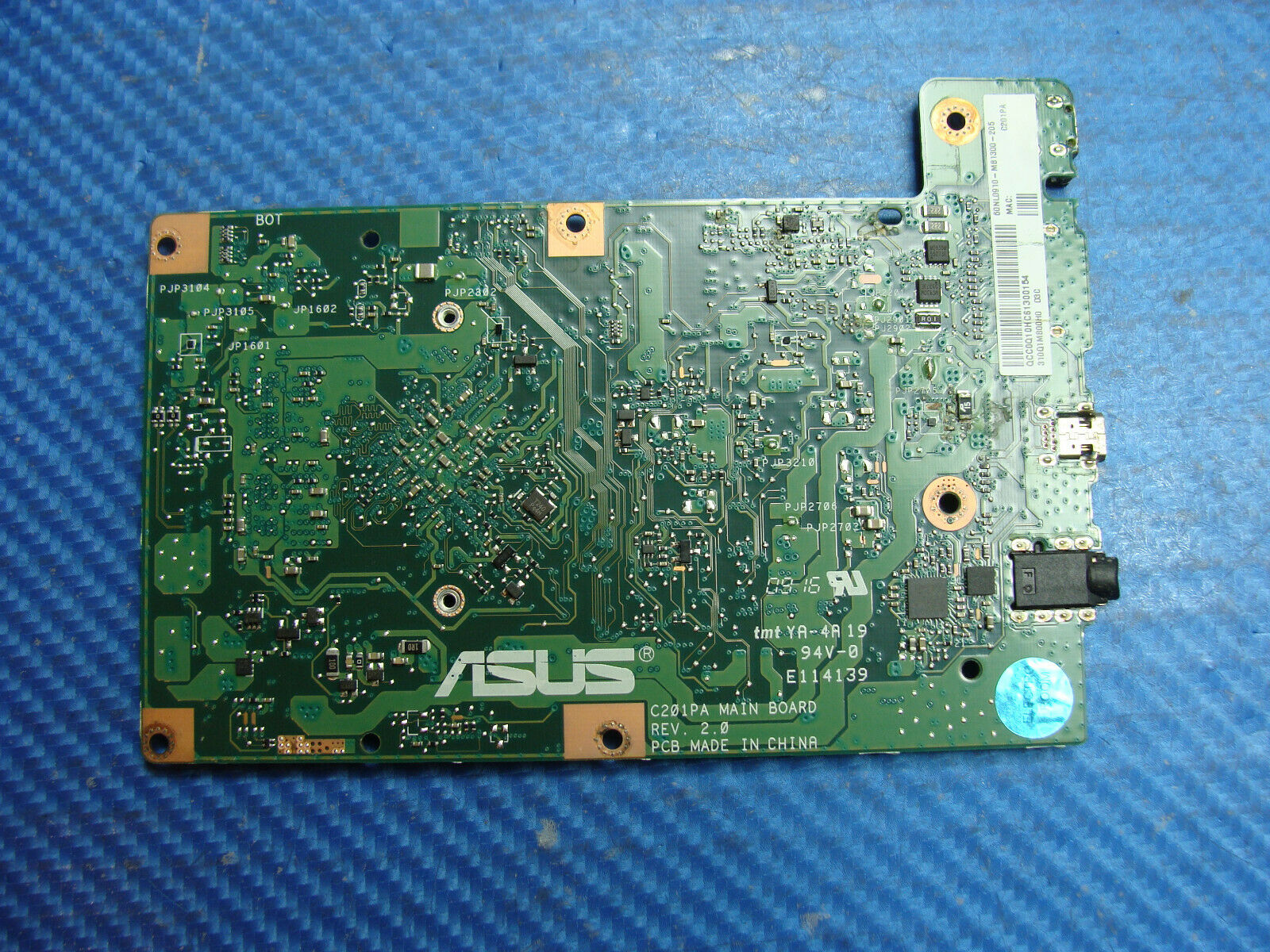Asus Chromebook C201PA-DS02 11.6" RK3288 Motherboard 60NL0910-MB1300 AS-IS Asus