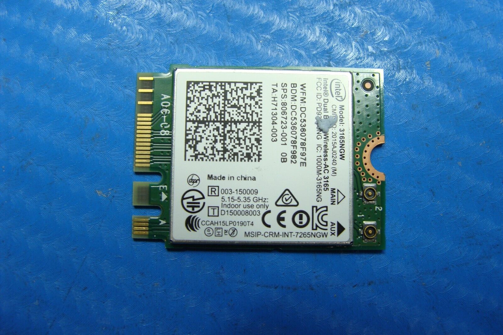 HP Pavilion X2 10-n113dx 10.1" Genuine WiFi Wireless Card 806723-001 3165NGW