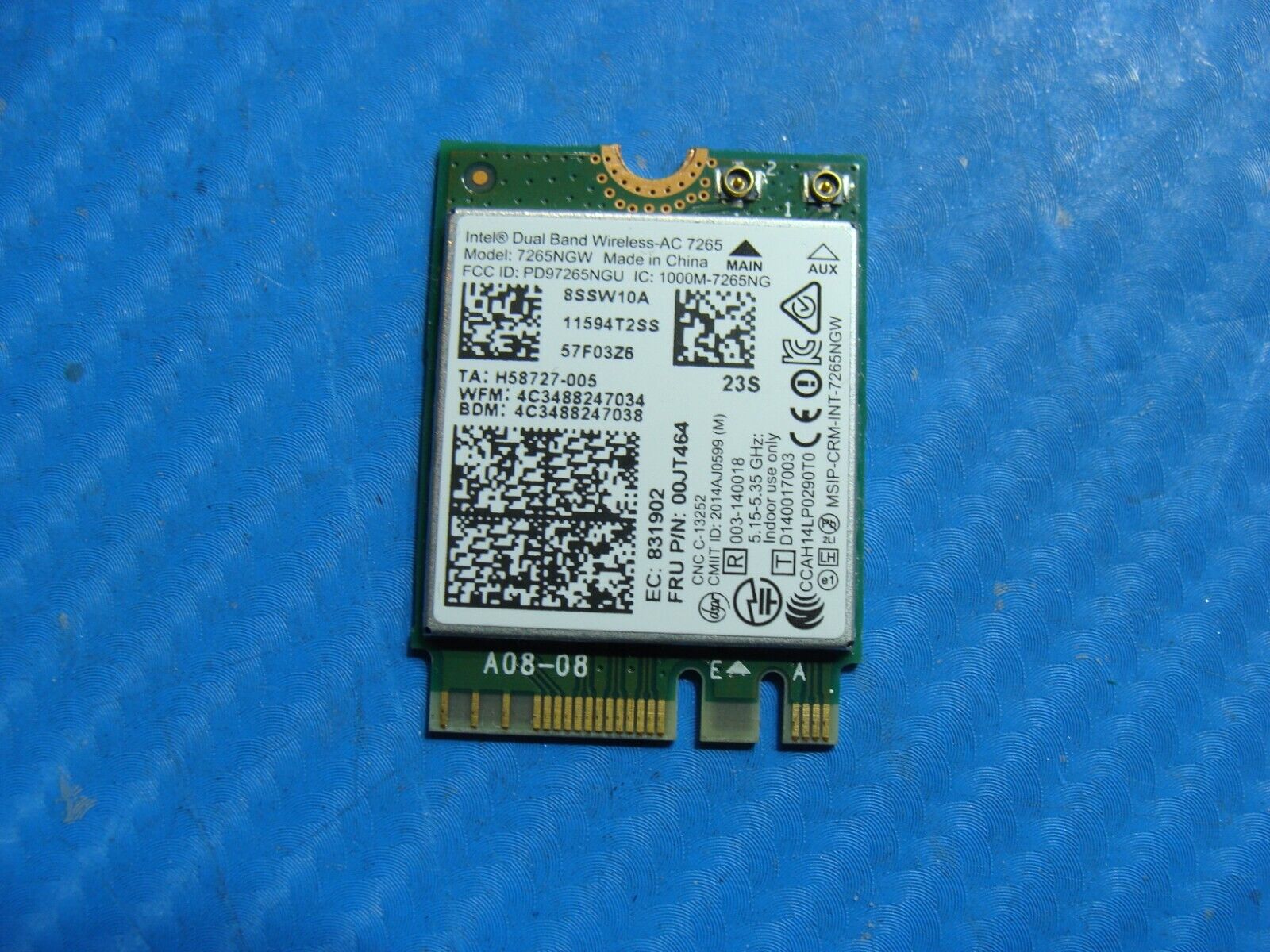 Lenovo ThinkPad 14" T450s Genuine Laptop Wireless WiFi Card 7265NGW 00JT464