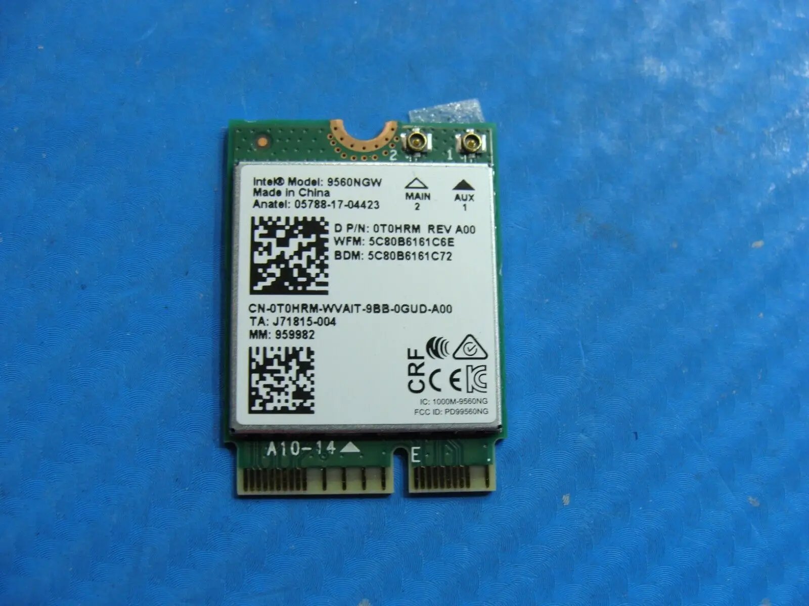 Dell Latitude 7400 14" Wireless WiFi Card 9560NGW T0HRM