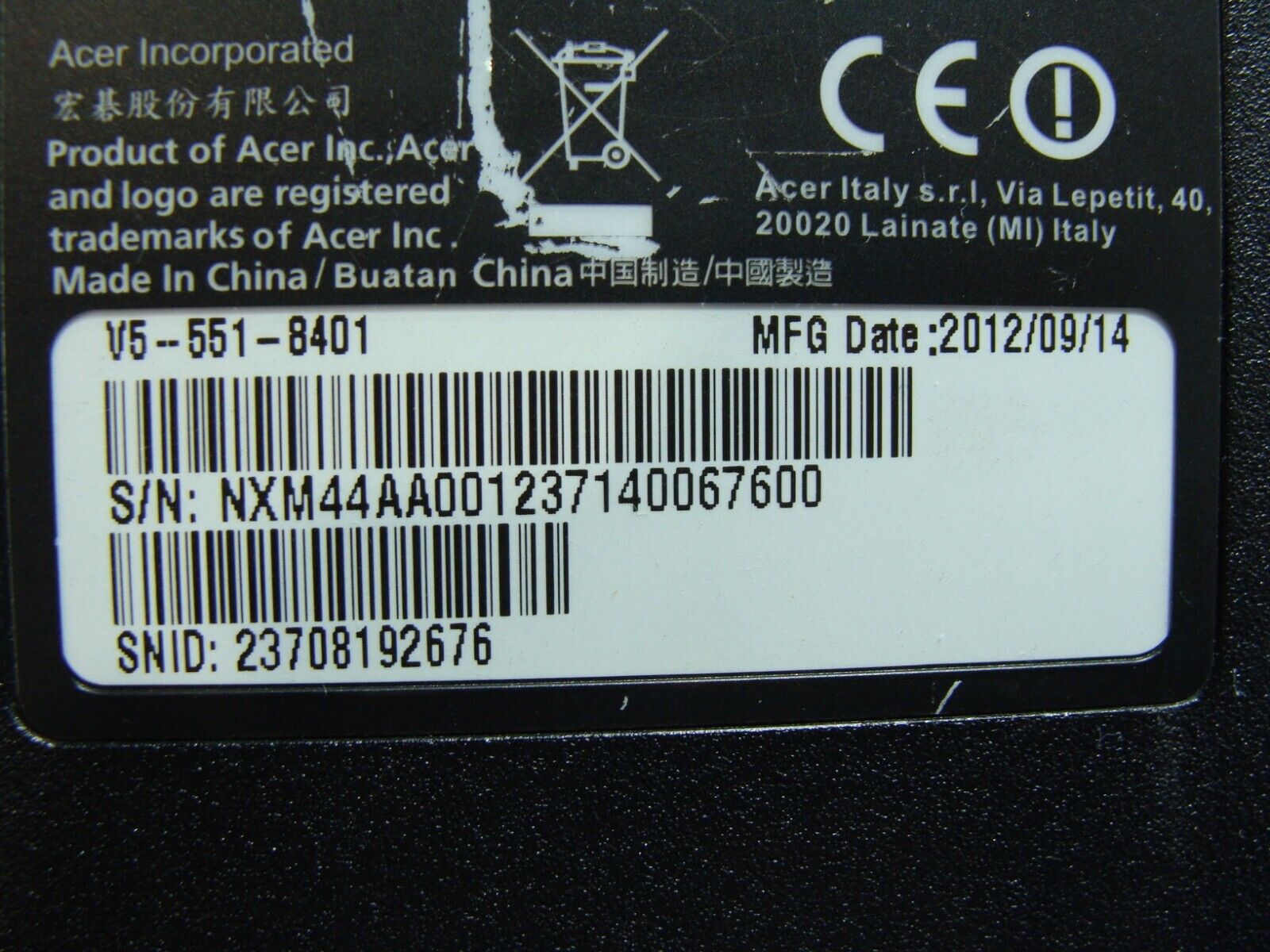 Acer Aspire V5-551-8401 15.6
