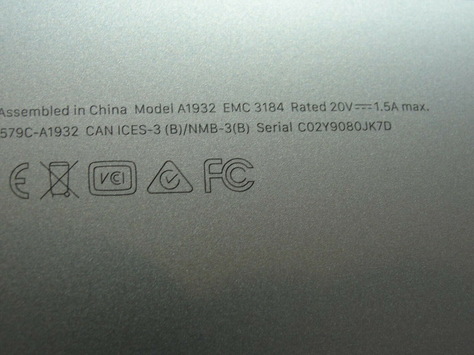 MacBook Air 13" A1932 Late 2018 MRE82LL/A Bottom Case  SpaceGray 923-02825 - Laptop Parts - Buy Authentic Computer Parts - Top Seller Ebay