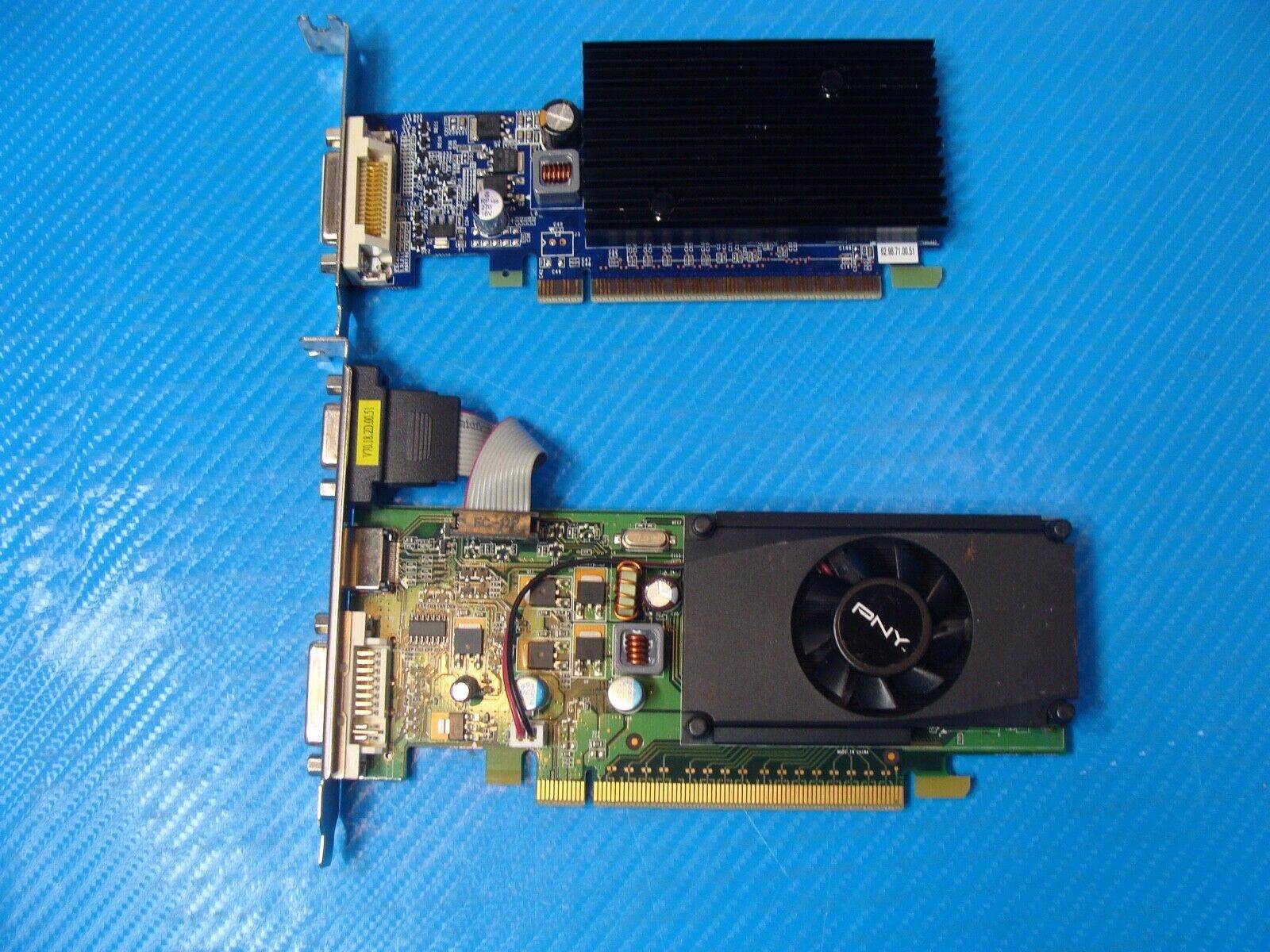 Mixed Lot 8x PCIe video graphics cards radeon hd/gt630/quadro k600 untested