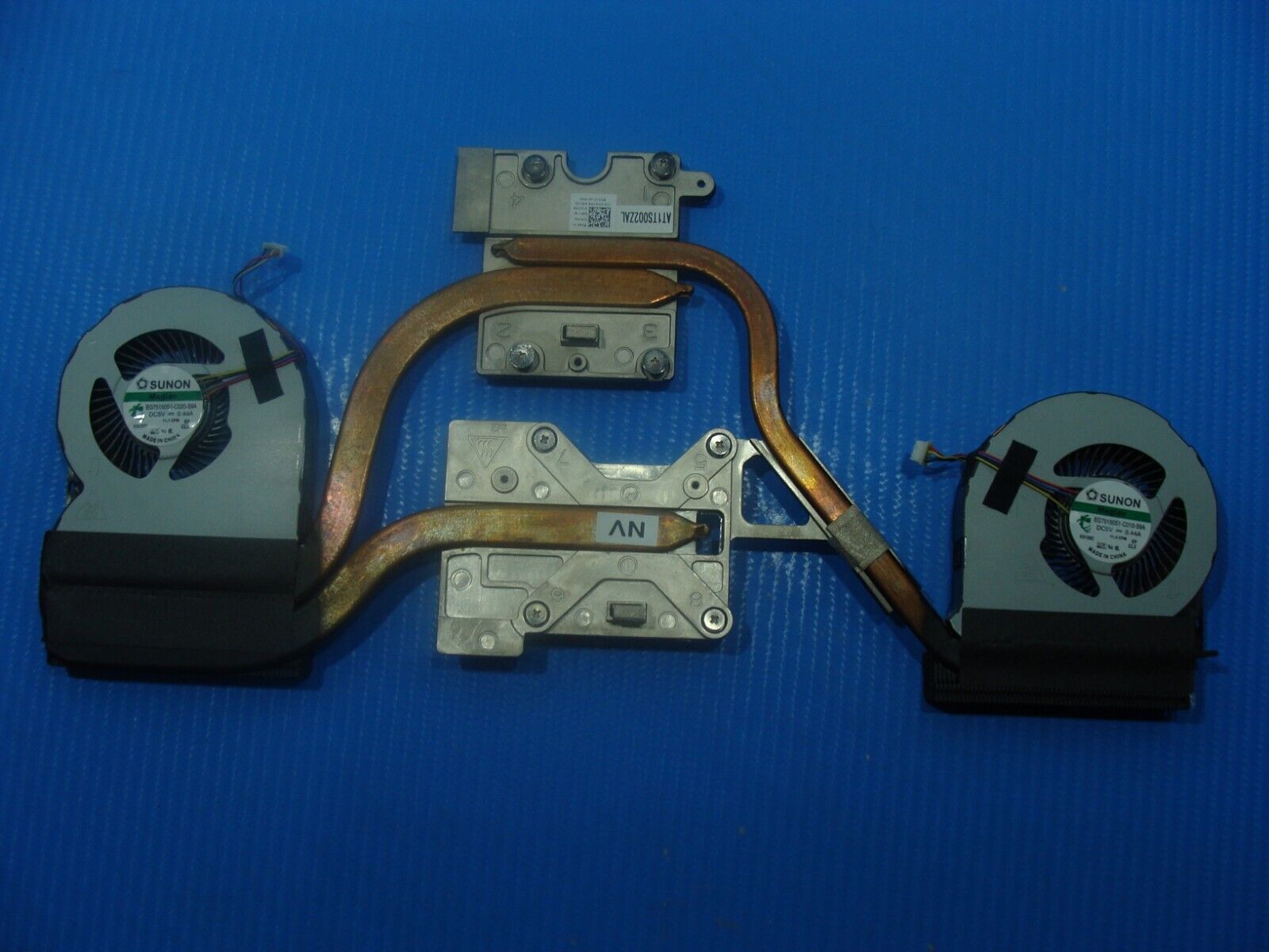 Dell Precision 7520 15.6" Genuine CPU Cooling Fans w/Heatsink XNTR8 AT1TS002ZAL