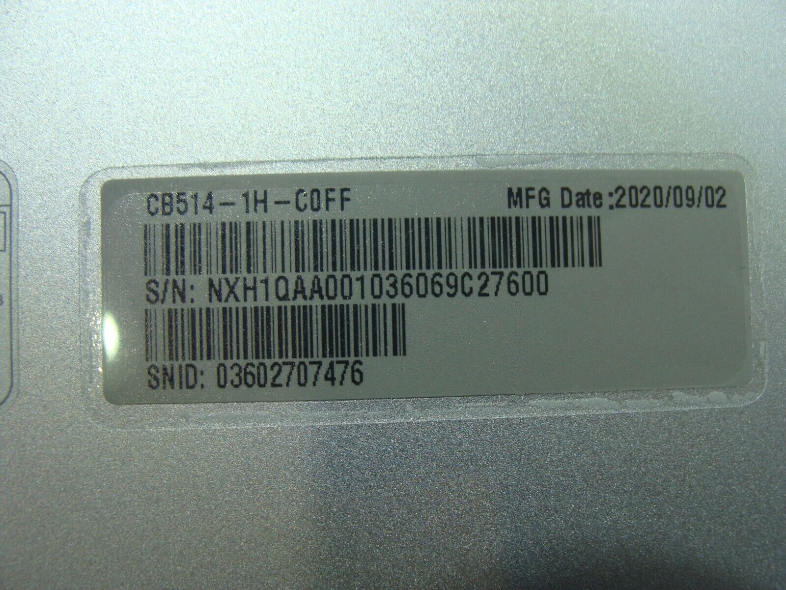 Acer Chromebook CB514-1H-C0FF 15.6" N18Q3 OEM Laptop Bottom Case TFQ35ZAHEATN