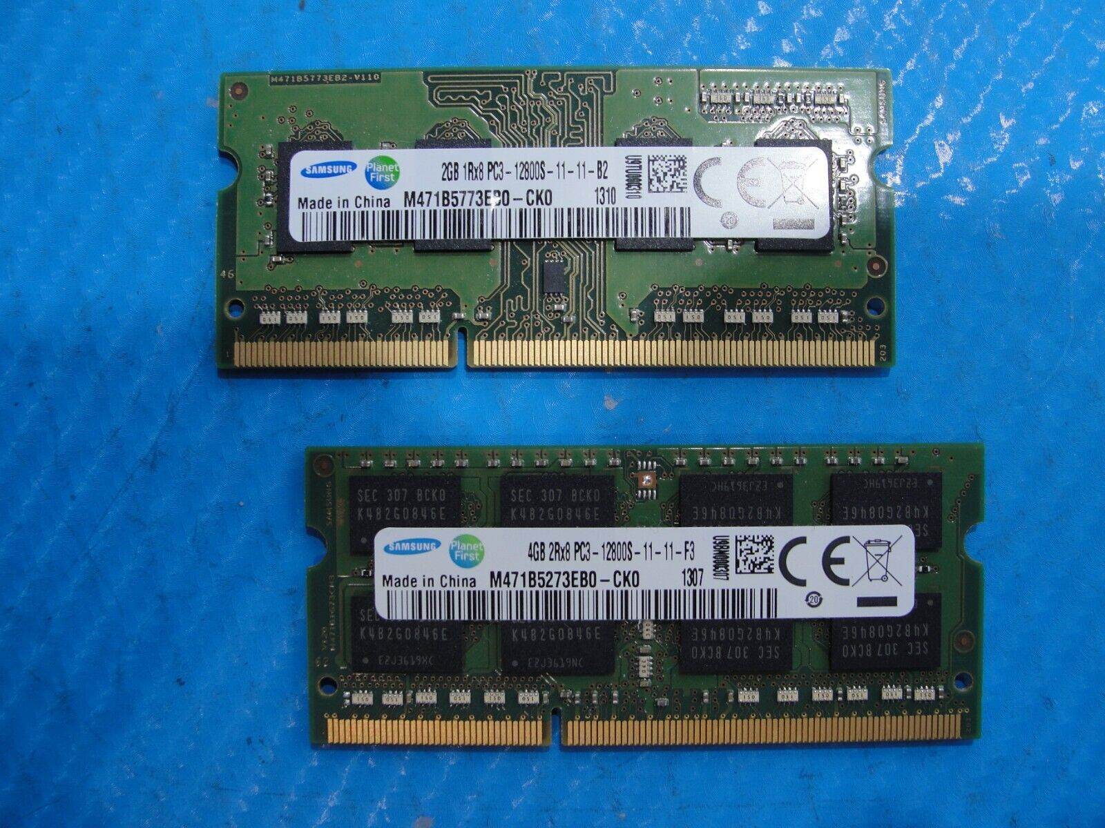 Samsung NP510R5E-A01UB 2Gb & 4Gb Memory So-Dimm PC3-12800S M471B5273EB0-CK0
