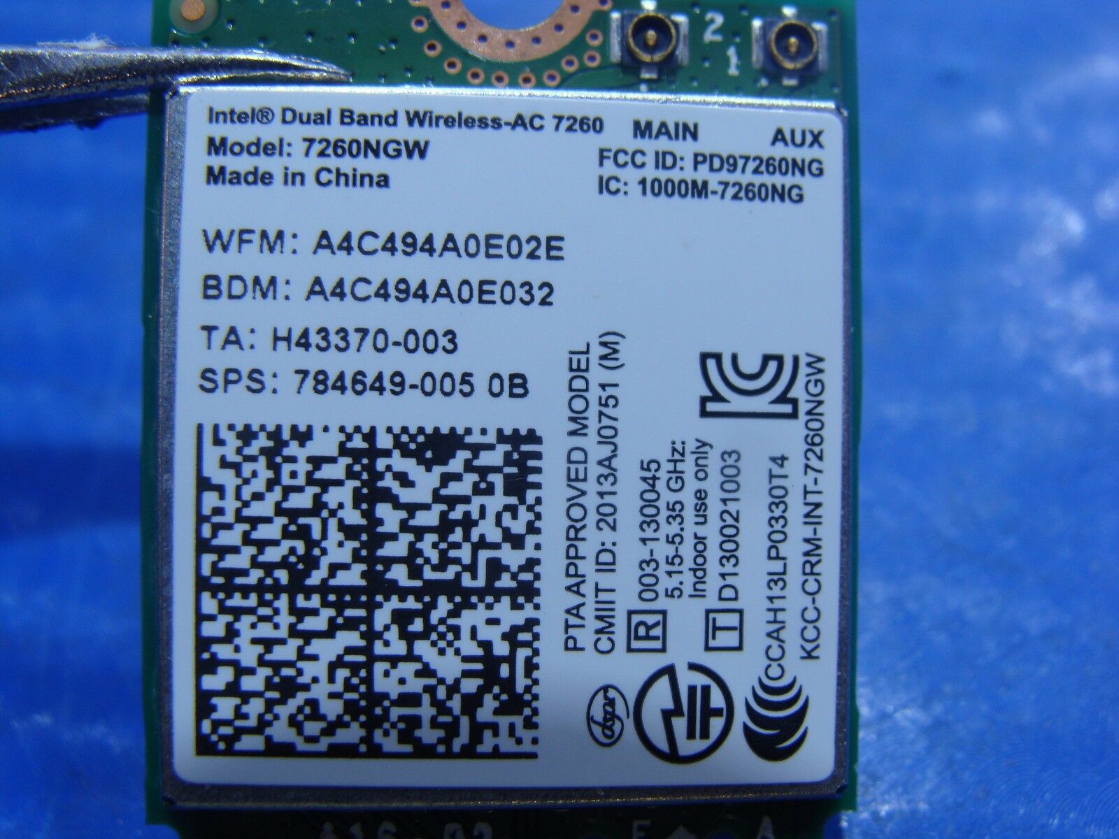 Acer Chromebook CB3-531-C4A5 15.6" OEM Wireless WiFi Card 7260NGW 784649-005 ER* - Laptop Parts - Buy Authentic Computer Parts - Top Seller Ebay