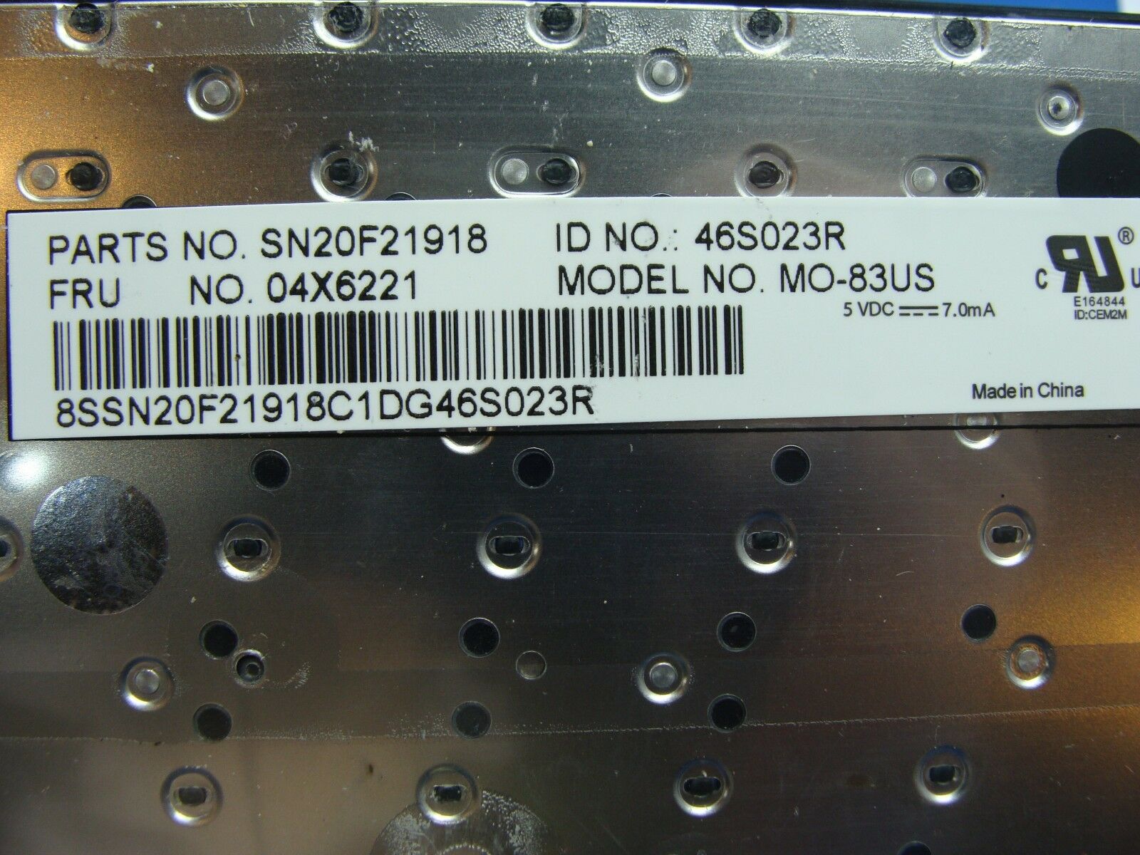 Lenovo ThinkPad Yoga 11E 11.6" OEM US Keyboard 04X6221 MP-13S83US-920 AS IS ER* - Laptop Parts - Buy Authentic Computer Parts - Top Seller Ebay