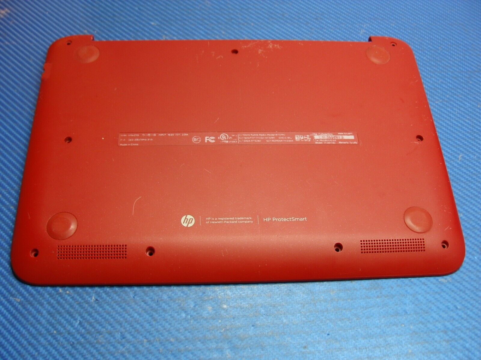 HP Pavilion 11.6" 11-n011dx Genuine Red Bottom Case Base Cover 784782-001 GLP* HP