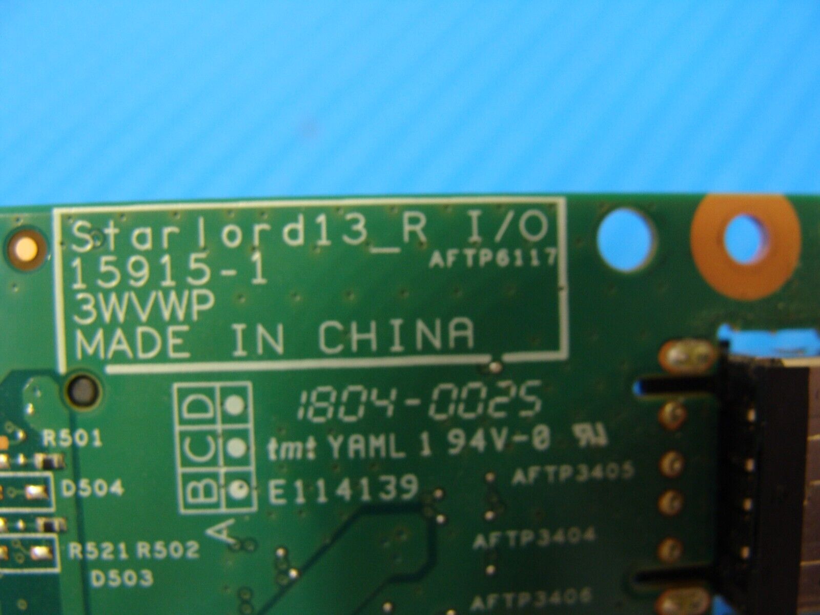 Dell Inspiron 13.3" 13 5379 OEM USB Card Reader Board w/Cable 3GX53 CHWGY 3WVWP