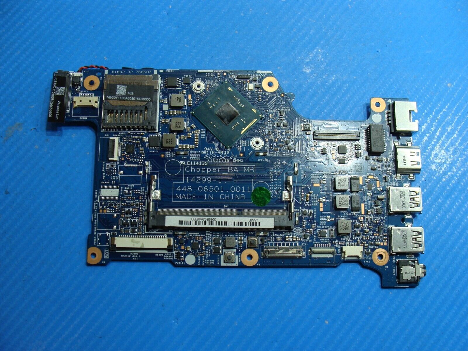 Acer Aspire R3-131T-C1YF 11.6" Intel N3050 1.6Ghz Motherboard NBG0Y1100A