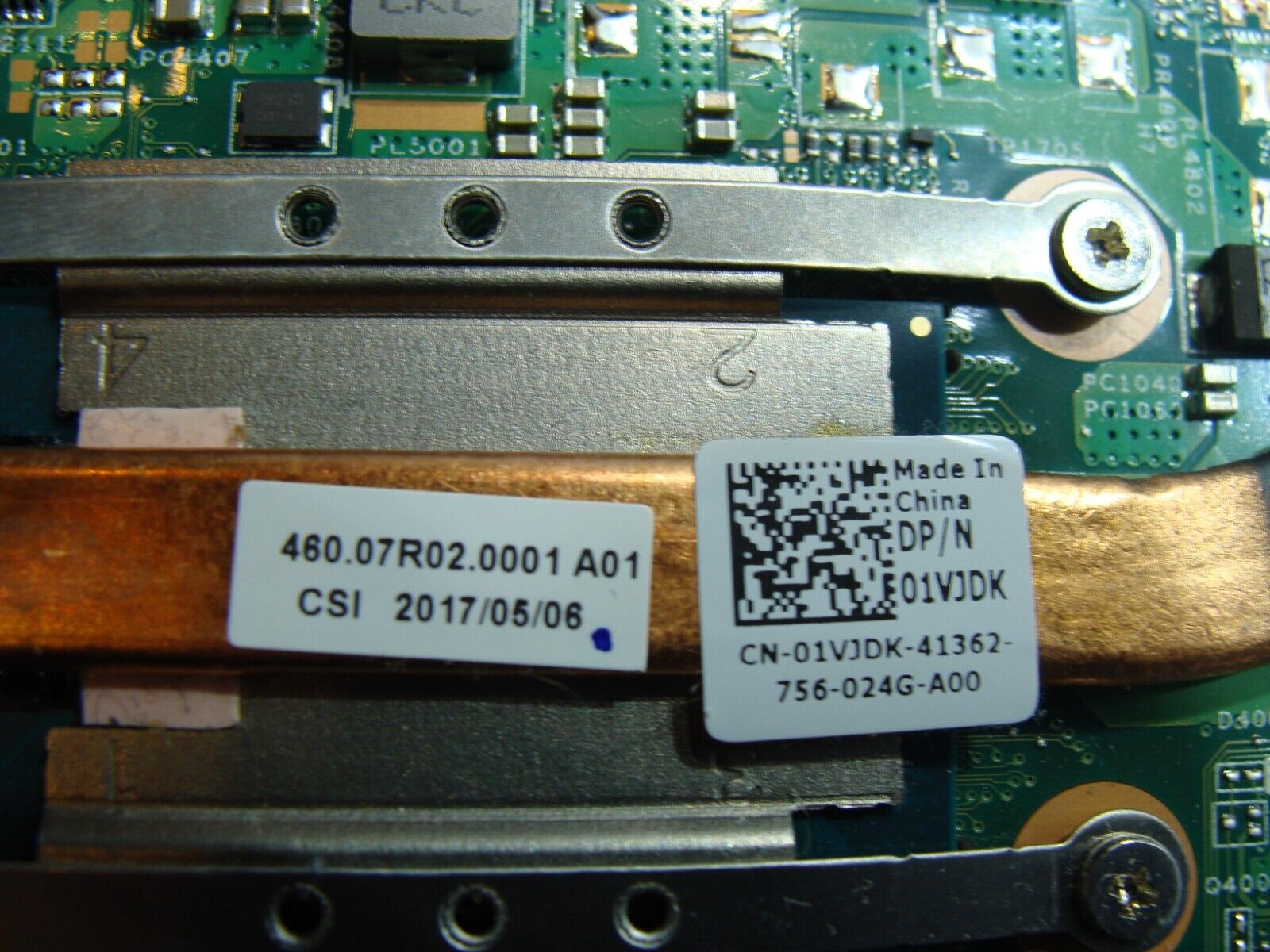 Dell Inspiron 13.3" 13 7378 Intel i5-7200U 2.5GHz Motherboard 0M56T AS IS