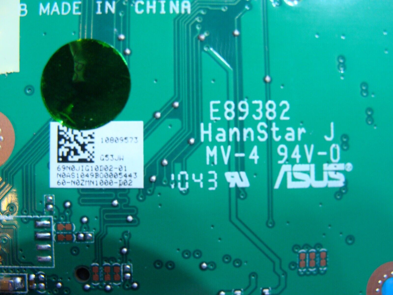Asus ROG 15.6" G53JW Genuine USB Card Reader Port Board w/Cable 69N0JIG10D02-01