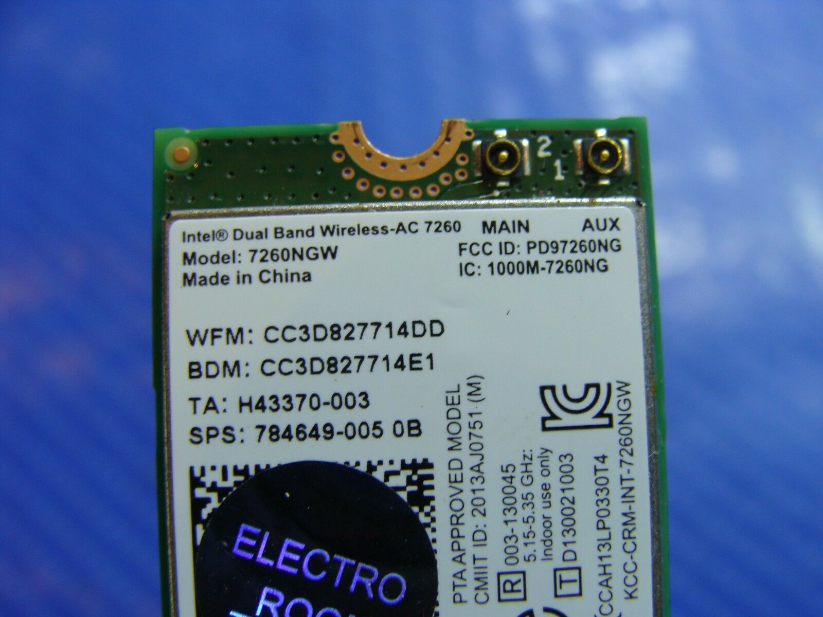 Acer Chromebook 15.6" CB3-531 Genuine Wireless WiFi Card 7260NGW 784649-005 GLP* - Laptop Parts - Buy Authentic Computer Parts - Top Seller Ebay