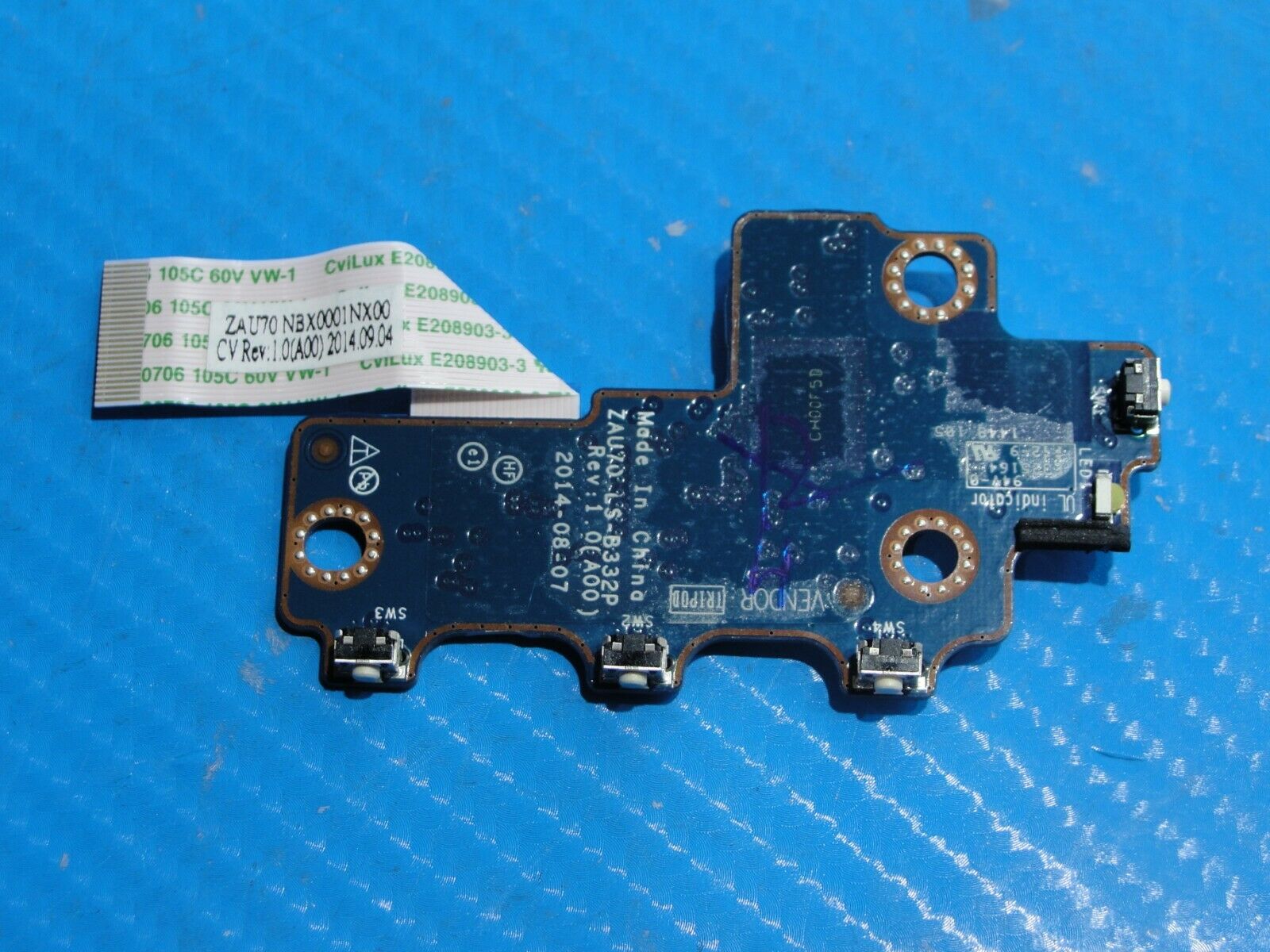 Dell Latitude 13.3" 7350 Genuine Laptop Power Button Board w/Cable LS-B332P - Laptop Parts - Buy Authentic Computer Parts - Top Seller Ebay
