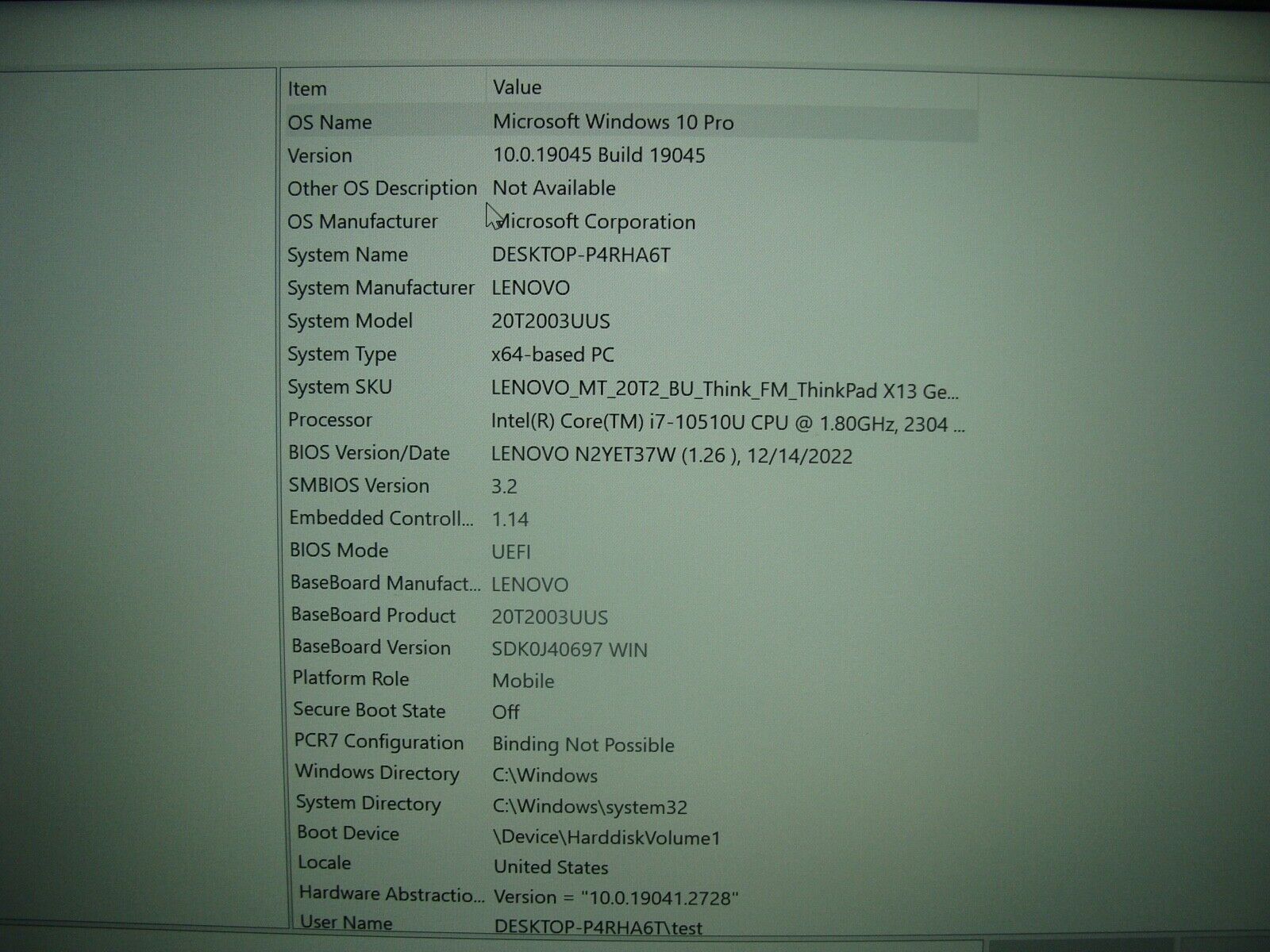 1YR WRTY 98% Battery Lenovo ThinkPad X13 Gen 1 i7-10510U 1.8Ghz 16GB 512GB SSD