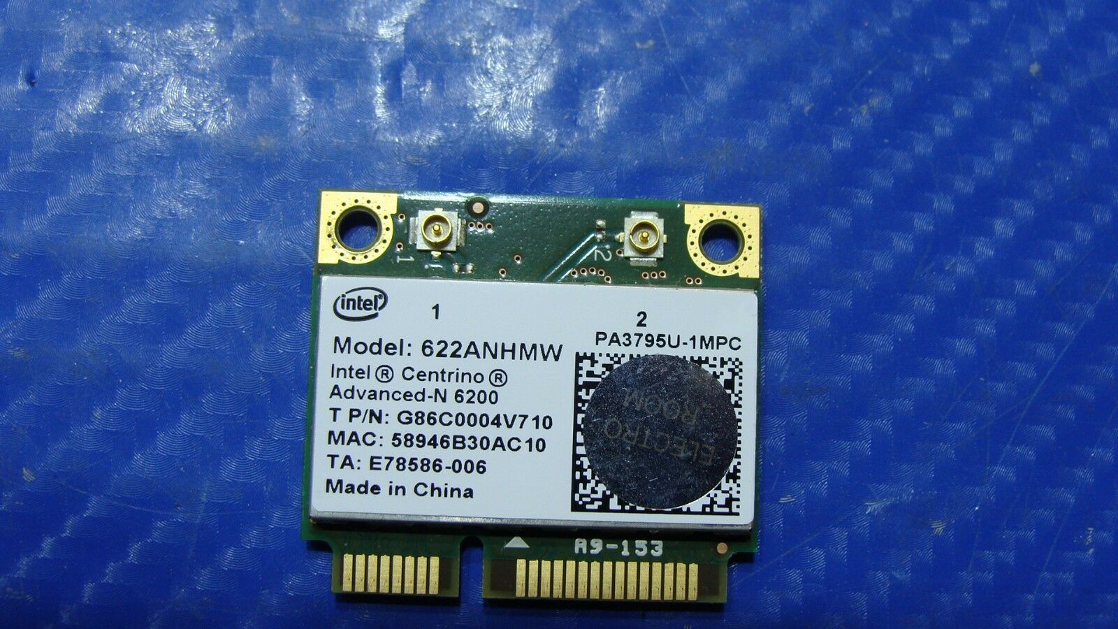 Toshiba Portege R705-P41 13.3" Genuine Intel WiFi Wireless Card 622ANHMW - Laptop Parts - Buy Authentic Computer Parts - Top Seller Ebay
