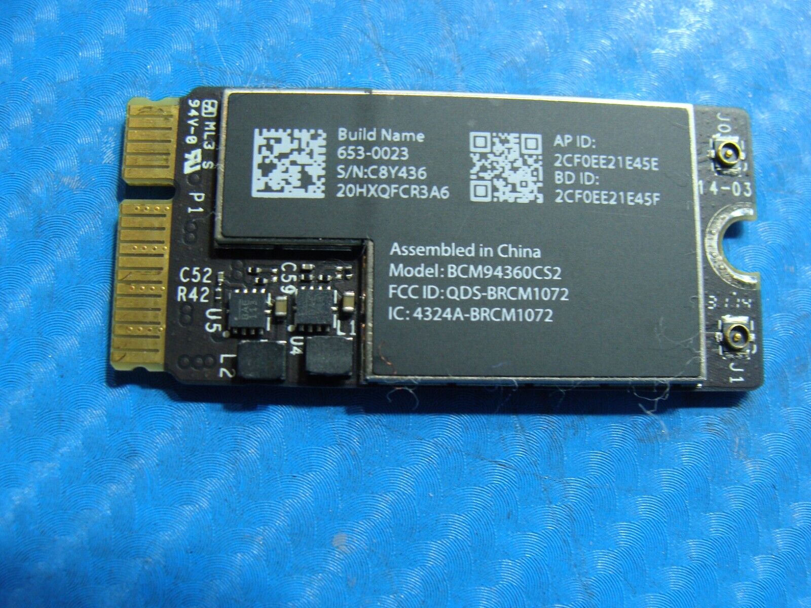 MacBook Air A1466 13" Early 2014 MD760LL/B WiFi Wireless Bluetooth Card 661-7481