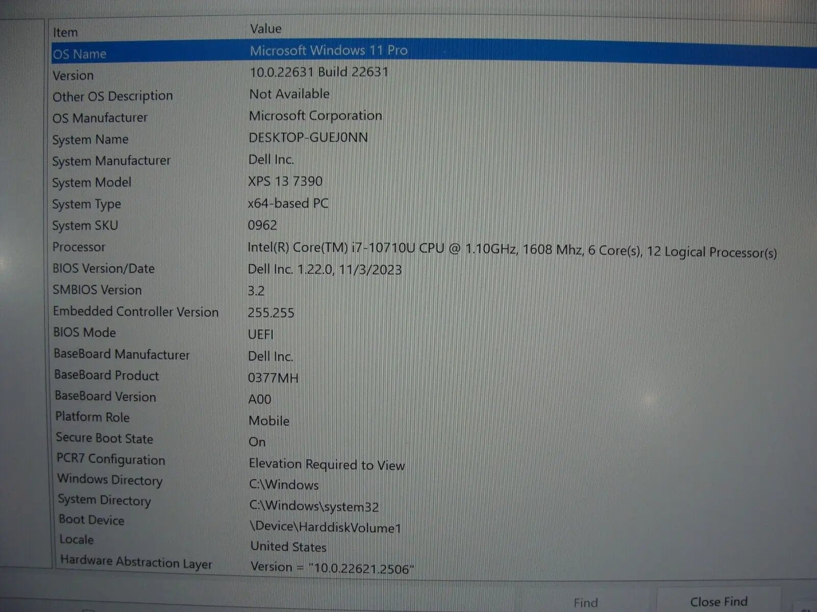 PwR Battery Dell XPS 13 7390 13.3 FHD i7-10710U 1.1GHz 16GB 256GB SSD +Charger