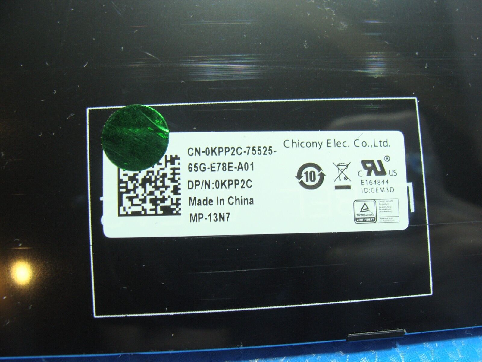 Dell Inspiron 15.6" 15-3552 Genuine Laptop US Keyboard Black KPP2C MP-13N73US