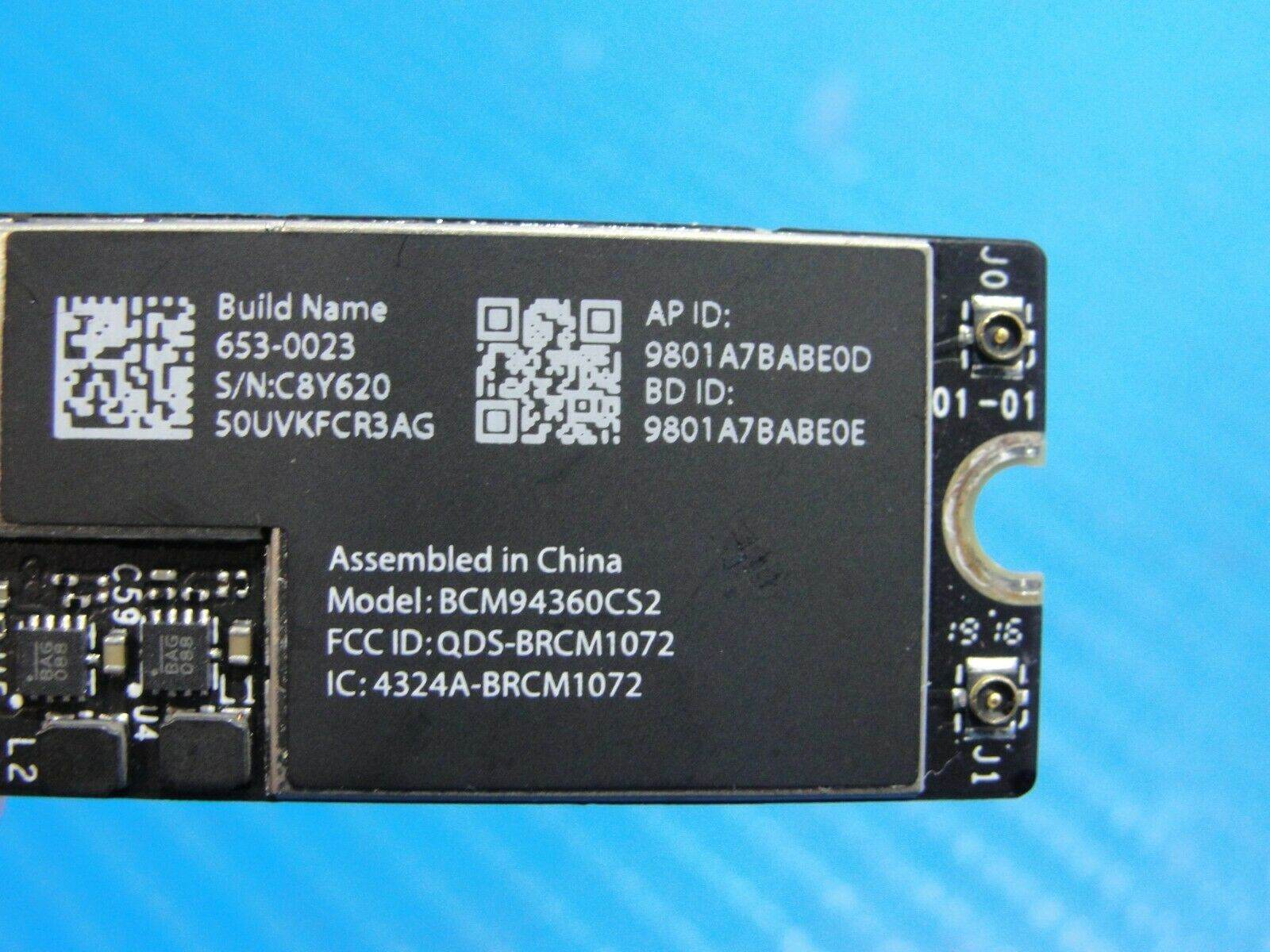 MacBook Air Early 2015 A1466 MJVE2LL/A WIFI Bluetooth Card 661-7481 BCM94360CS2 - Laptop Parts - Buy Authentic Computer Parts - Top Seller Ebay
