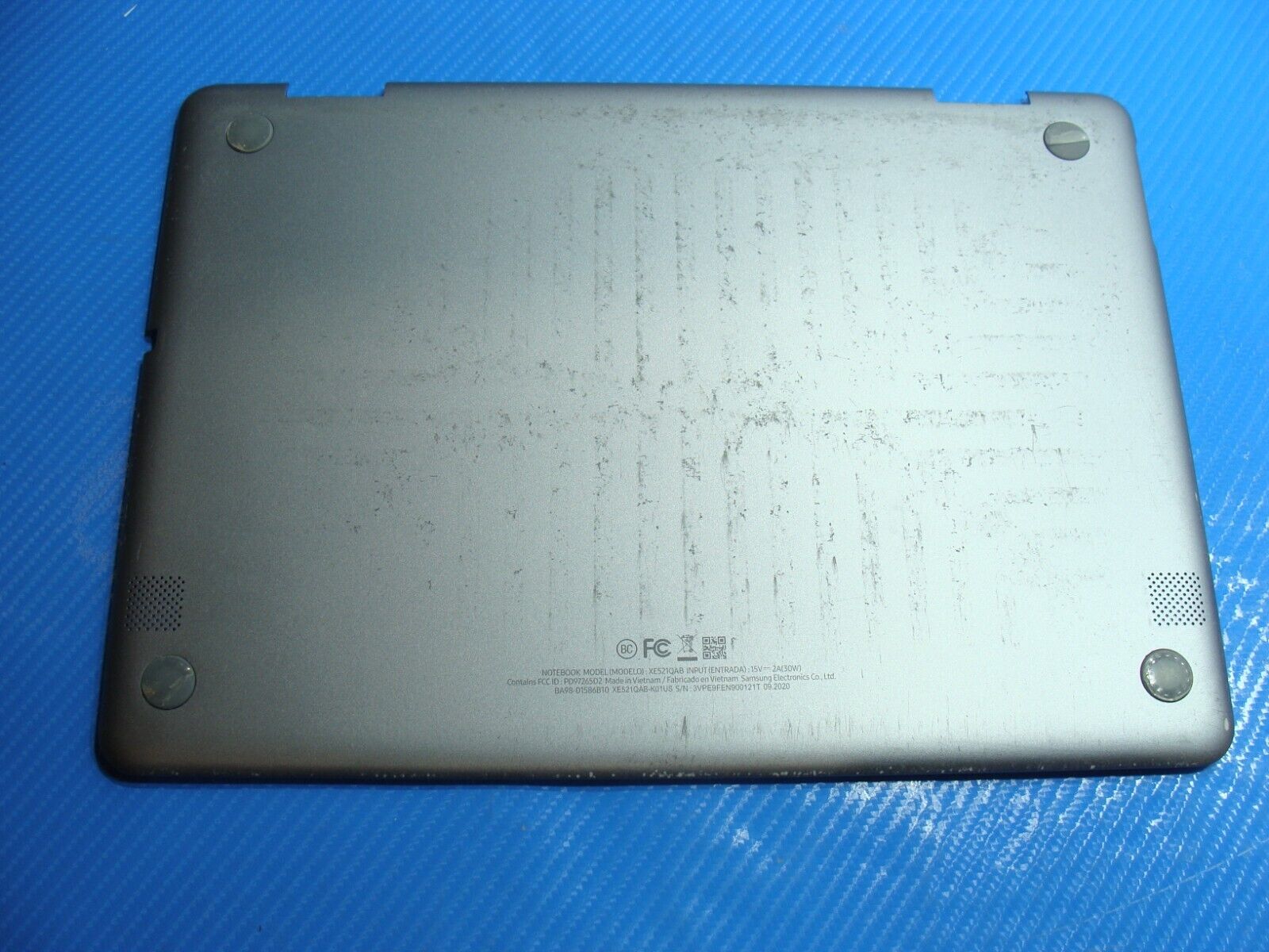 Samsung Chromebook Plus 12.2" XE521QAB-K01US Genuine Bottom Case BA98-01447A