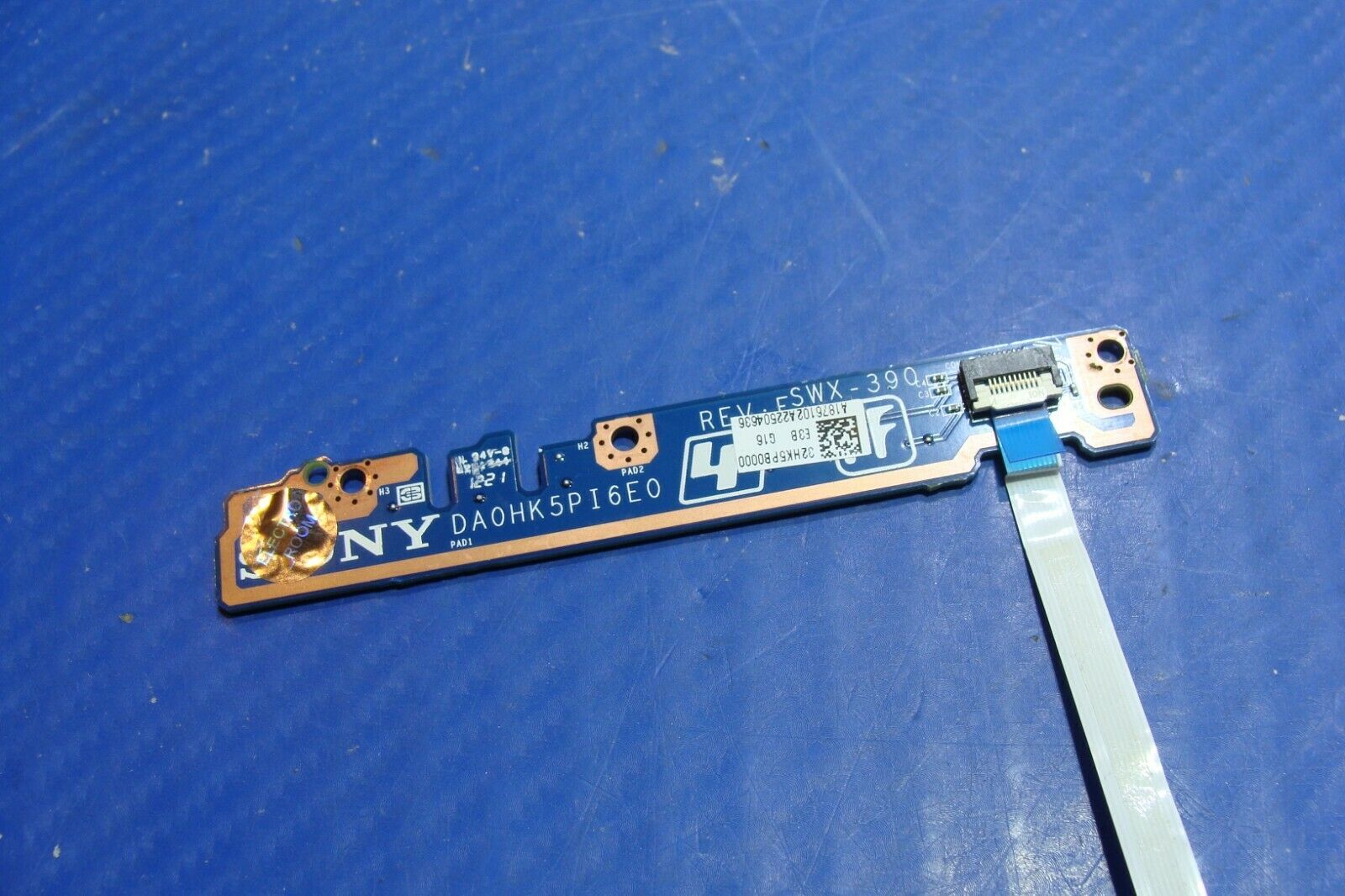 Sony Vaio 15.6" SVE1511RFXW Genuine Power Button Board w/ Cable DA0HK5PI6F0 GLP* - Laptop Parts - Buy Authentic Computer Parts - Top Seller Ebay