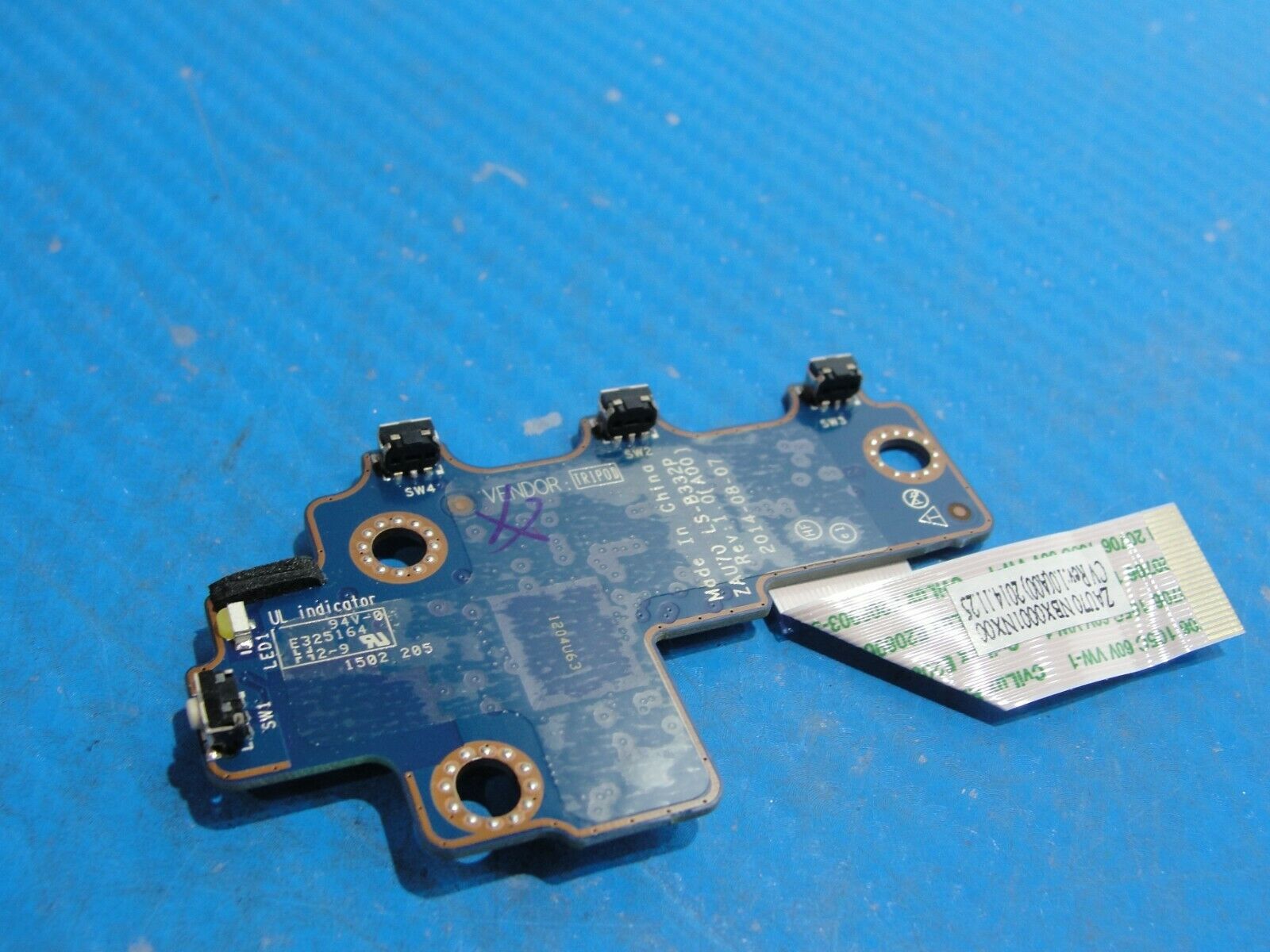 Dell Latitude 13.3" 7350 Genuine Laptop Power Button Board w/Cable LS-B332P - Laptop Parts - Buy Authentic Computer Parts - Top Seller Ebay