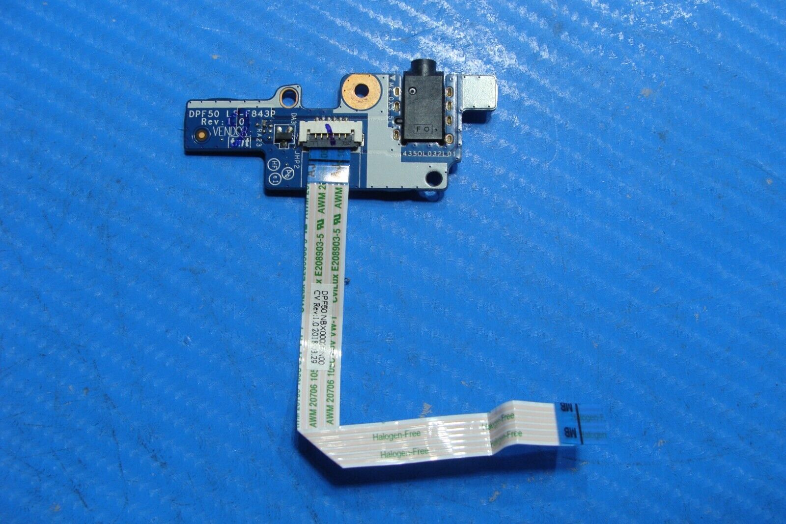 HP Pavilion 15-cx0020nr 15.6" Genuine Laptop Audio Port Board w/Cable LS-F843P