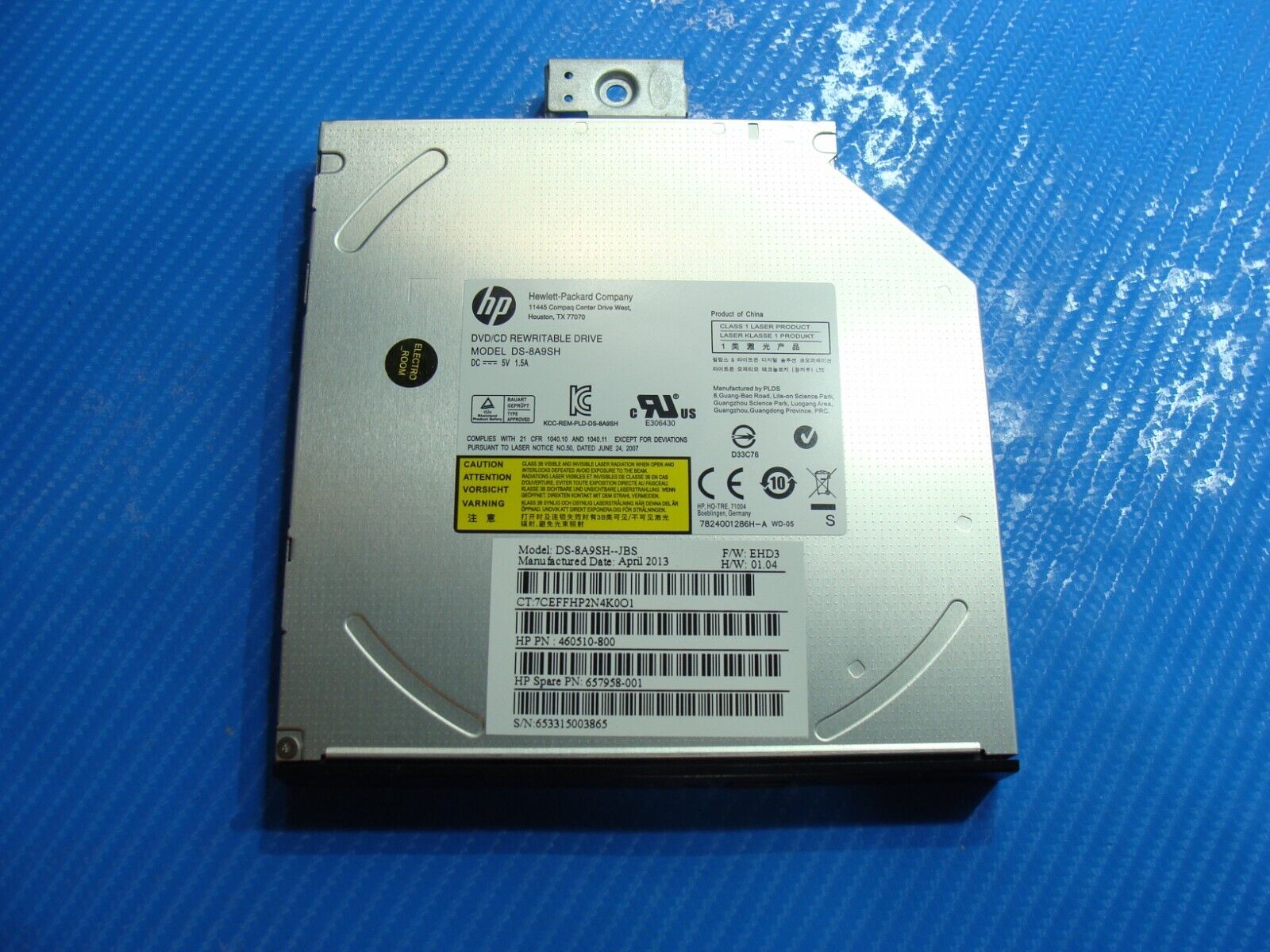HP Pavilion TS 23-f254 AIO 23" DVD/CD-RW Burner Drive DS-8A9SH 657958-001