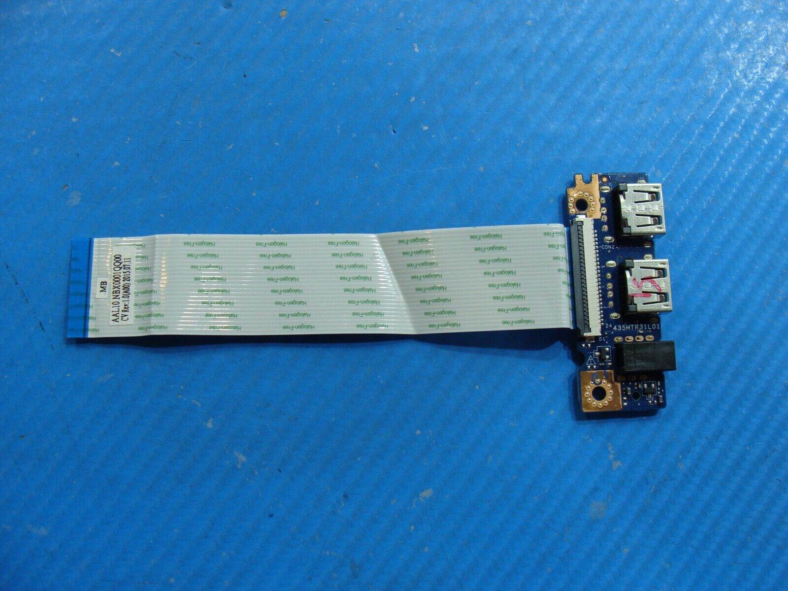 Dell Vostro 14” 3458 OEM Laptop Dual USB Audio Board w/Cable LS-B843P 10R81