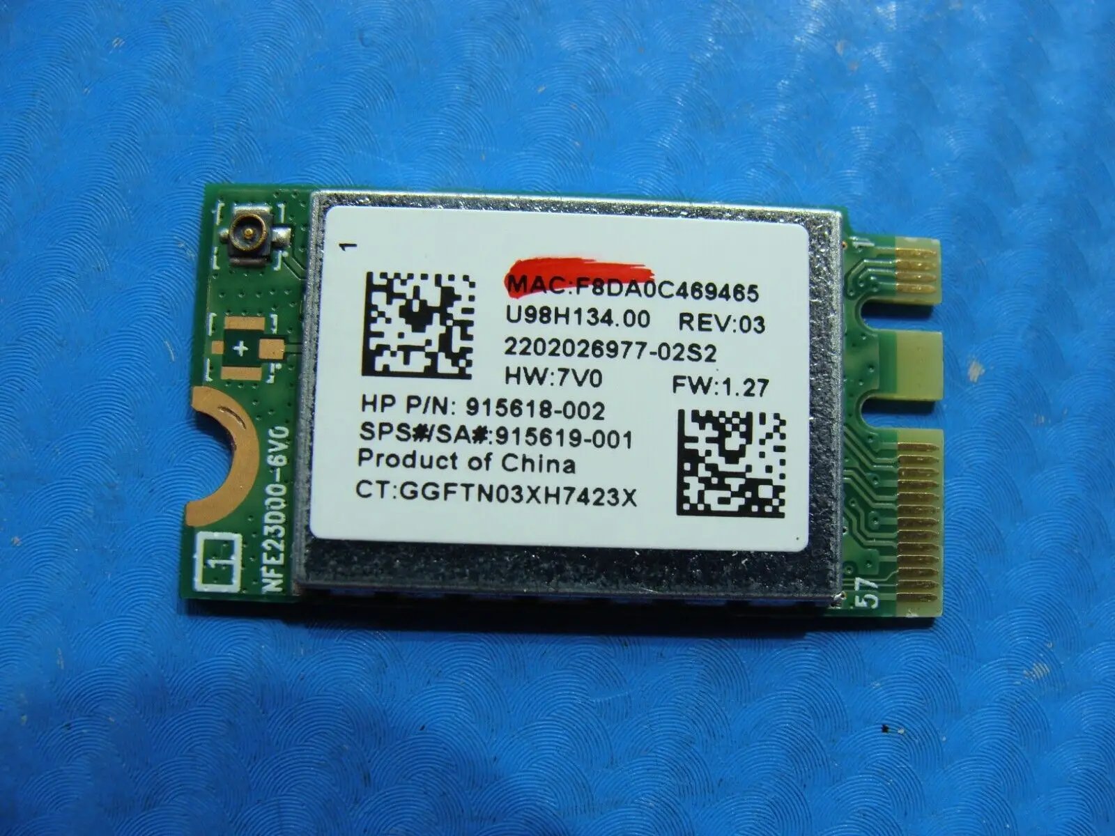 HP 17.3" 17-bs011dx Genuine Wireless WiFi Card RTL8723DE 915618-002 915619-001