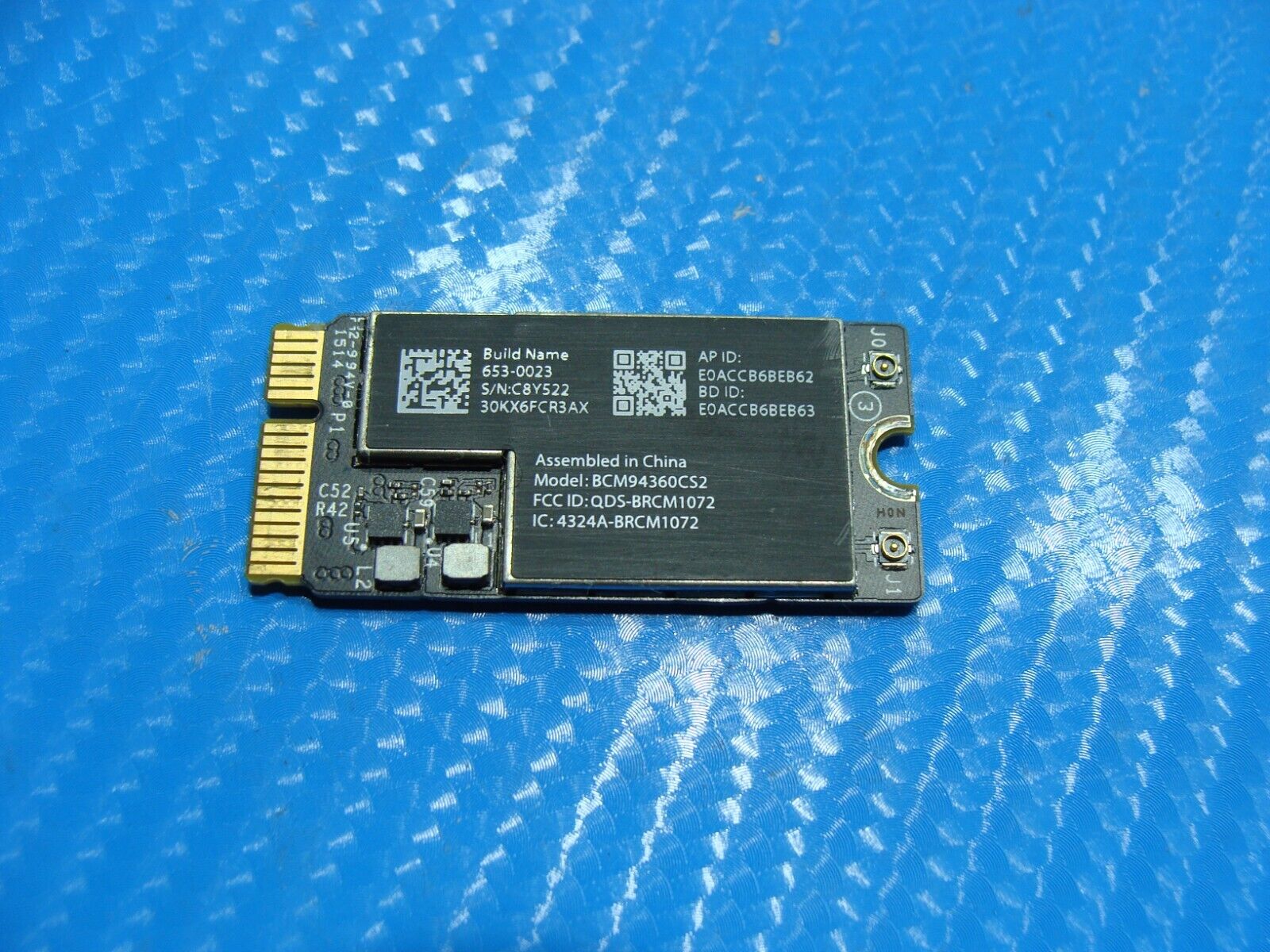 MacBook Air A1466 13" 2015 MJVE2LL/A WiFi Bluetooth Card 661-7481 653-0023