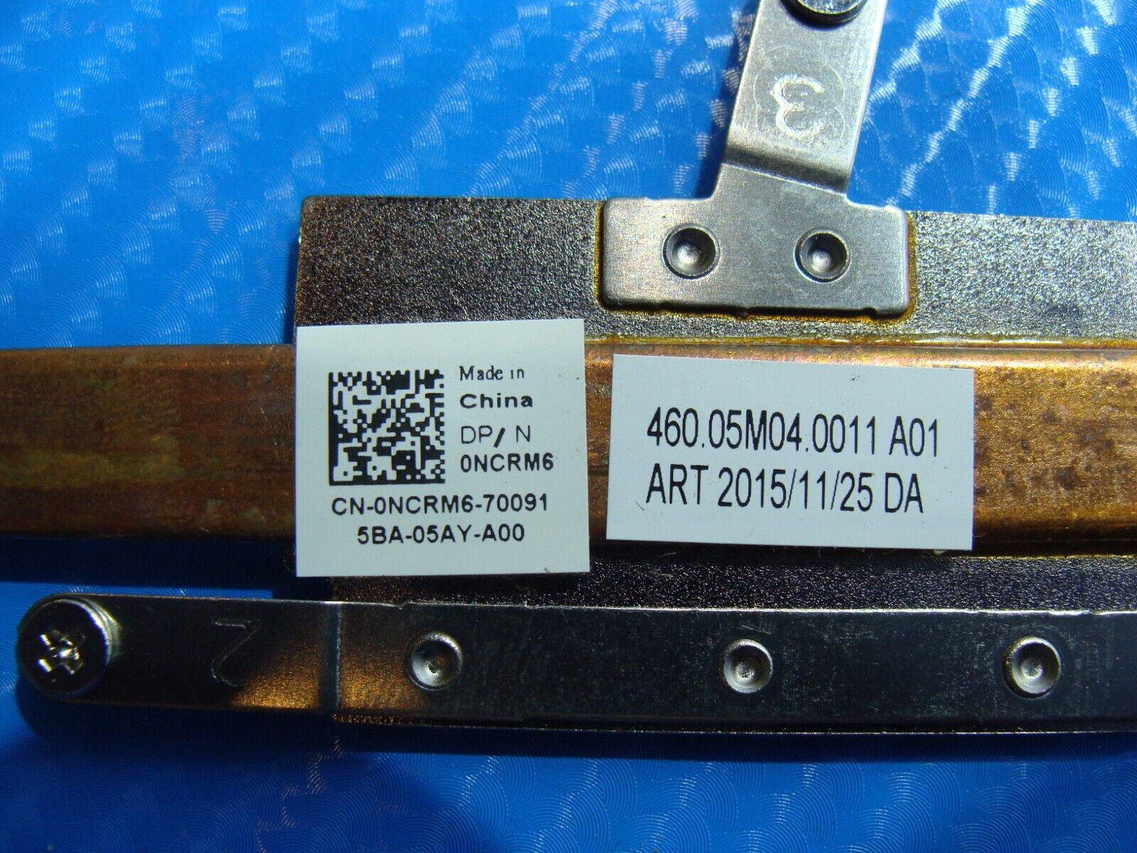 Dell Inspiron 13.3" 13 7353 Genuine CPU Cooling Heatsink NCRM6 460.05M04.0011
