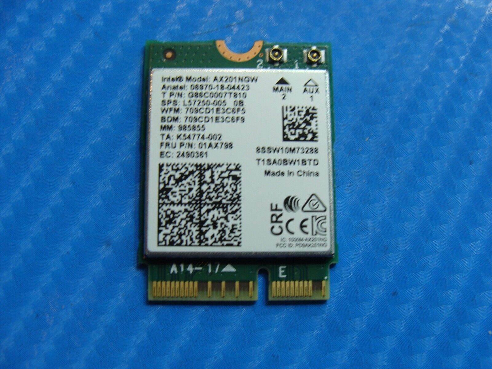 HP Envy x360 15.6” 15-dr1070wm OEM Laptop Wireless WiFi Card AX201NGW 01AX798
