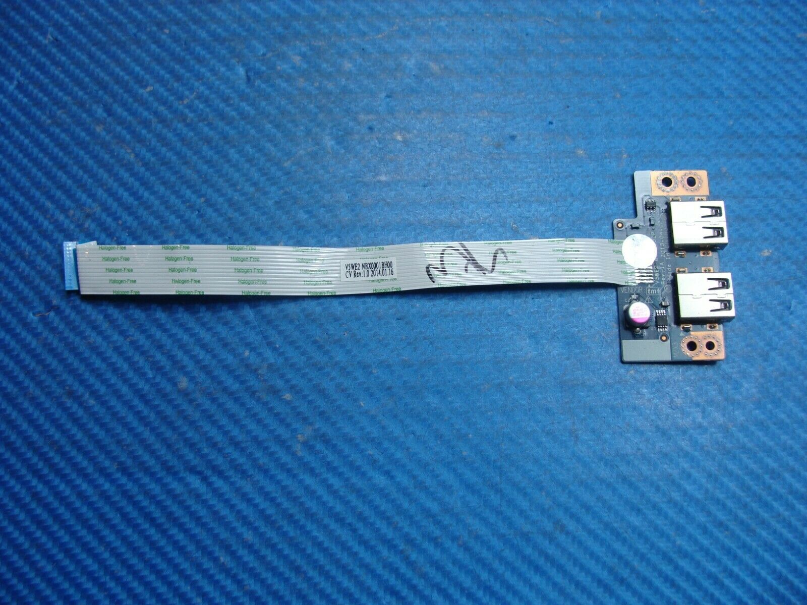 Acer Aspire E1-572-6802 15.6" Genuine Dual USB Board w/Cable LS-9532P Tested Laptop Parts - Replacement Parts for Repairs